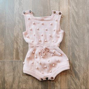Knit baby romper